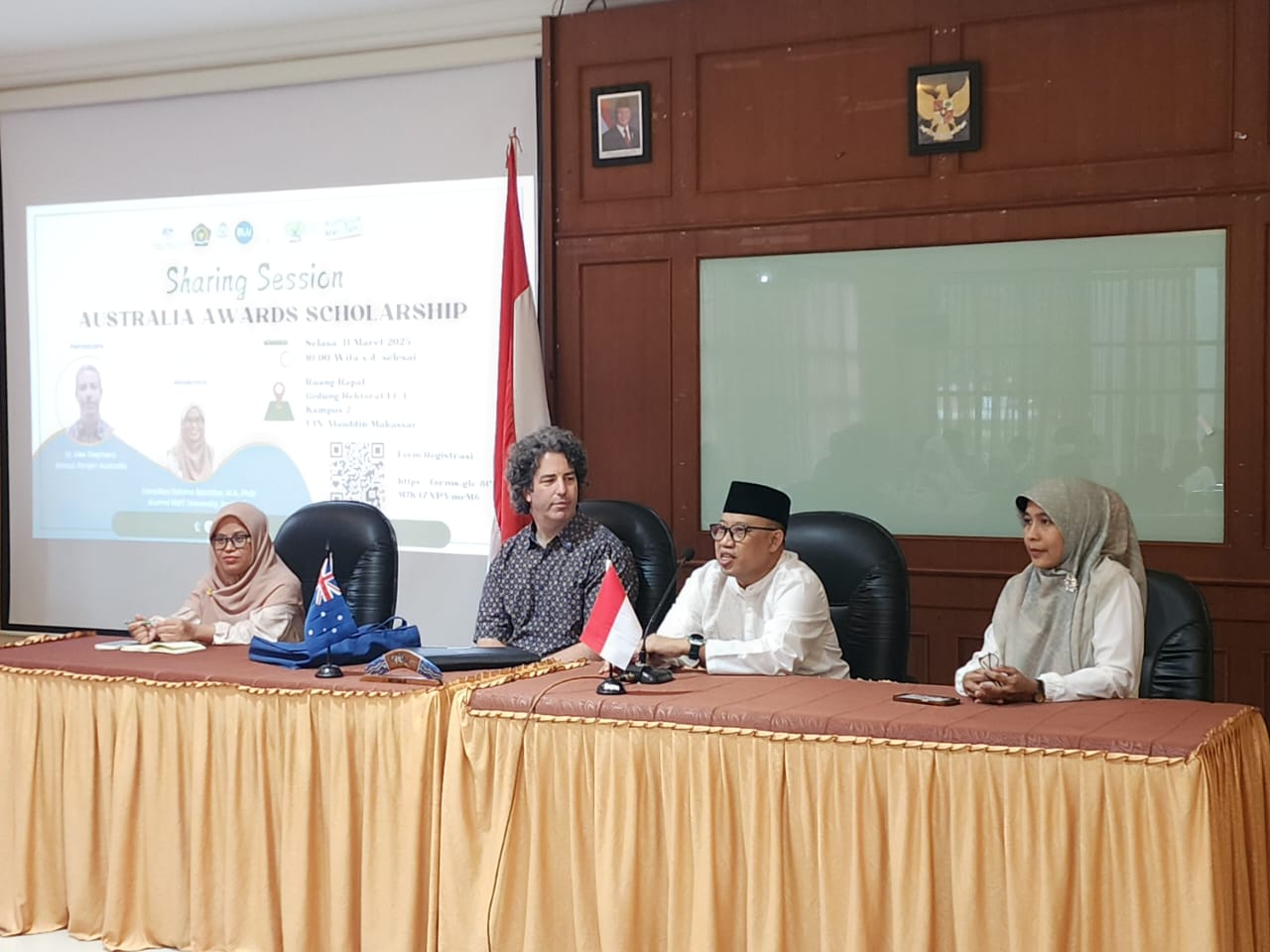Sharing Session on Australia Awards Scholarship at UIN Alauddin Makassar